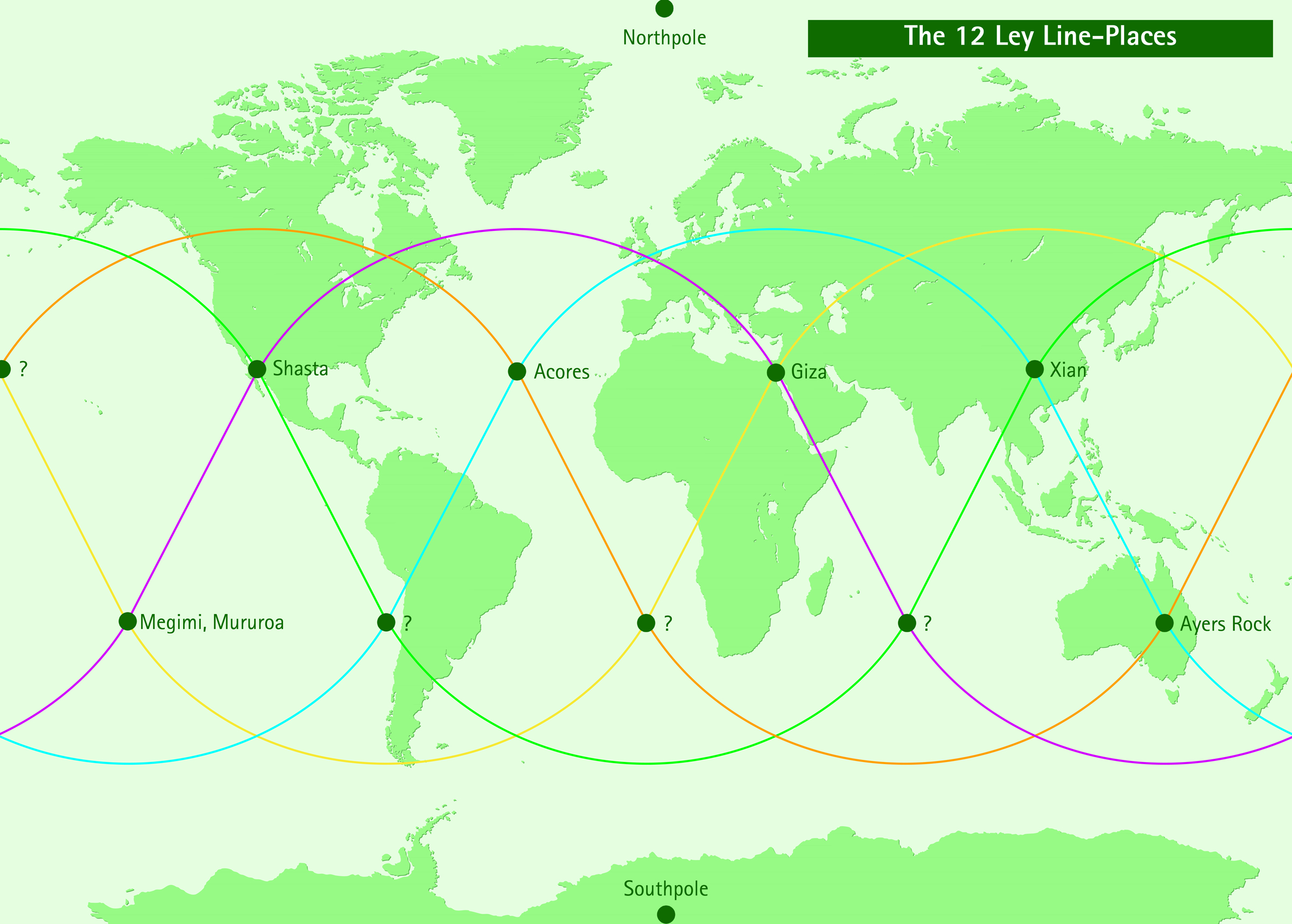 Ley Lines Map Of The World